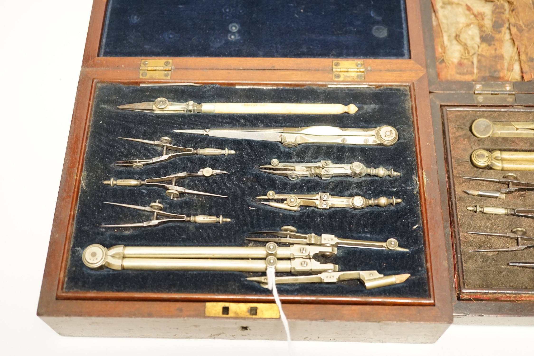 Two 19th century drawing sets